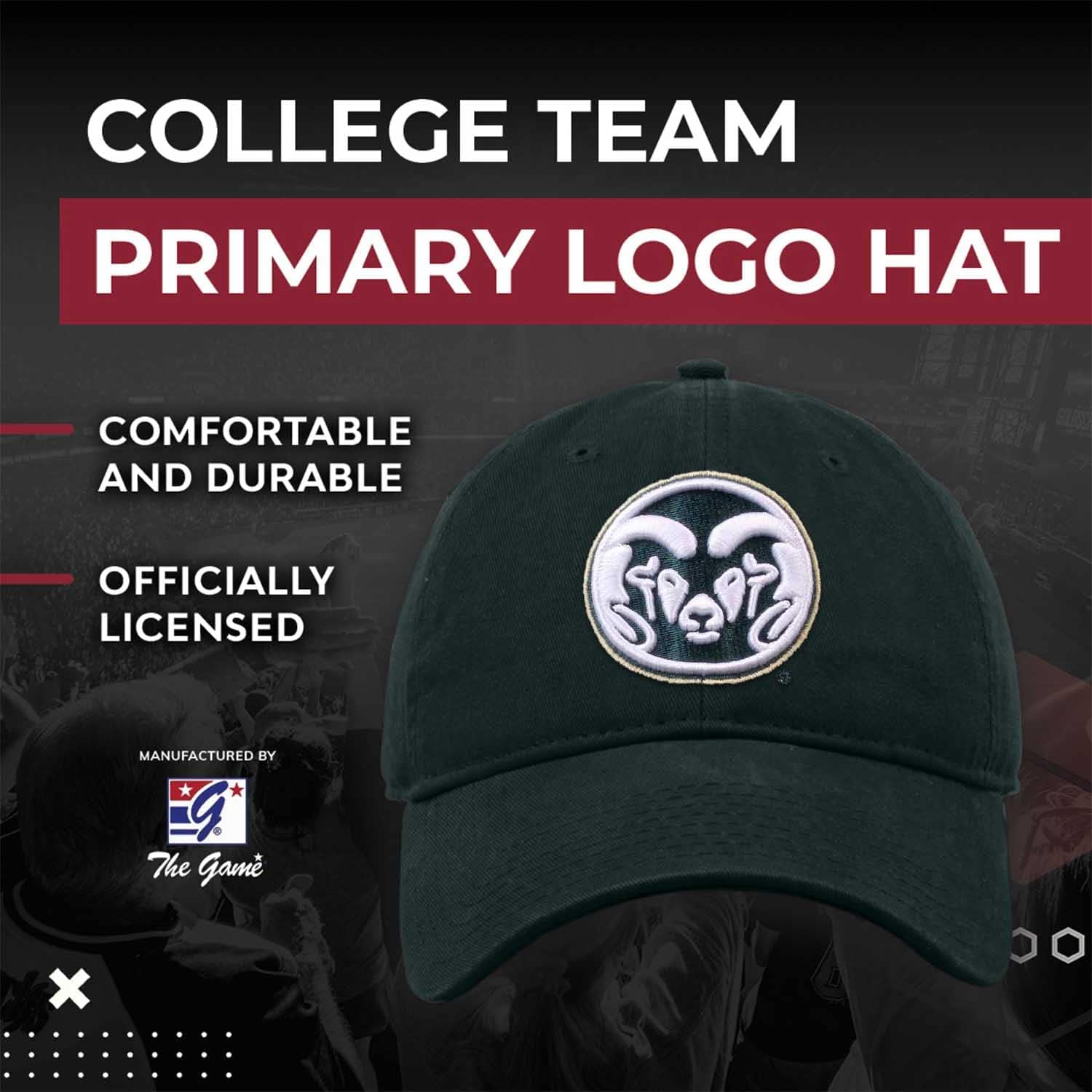 The Game NCAA Adult Relaxed Fit Logo Hat - Embroidered Logo - 100% Cotton - Elevate Your Style and Show Your Team Spirit