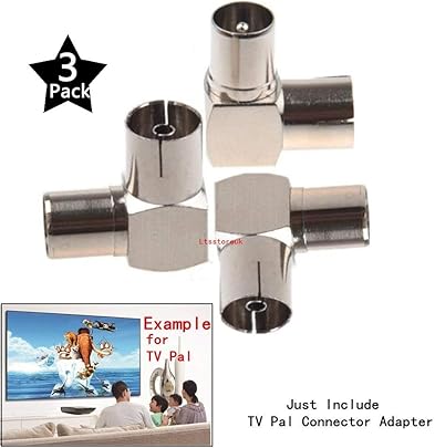 PAL femmina maschio angolo retto adattatore Ltsstoreuk 90 nbsp gradi gomito maschio connettore femmina coassiale TV connettori placcati argento confezione PAL femmina maschio angolo retto adattatore Ltsstoreuk 90 nbsp gradi gomito maschio connettore femmina coassiale TV connettori placcati argento confezione