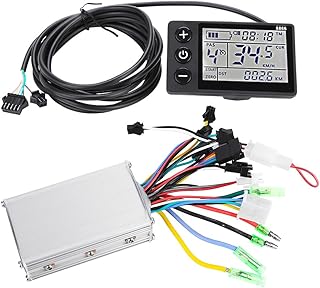 Zerone Motor Brushless Controller, 36V-48V Waterproof LCD Display Panel Electric Bicycle Scooter Controller Kit for Electric Bicycles, Scooters