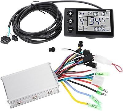 24V 36V/36V 48V Motor Speed Brush Controller, 250W/350W Electric Motor Controller with Waterproof LCD Display Panel for E Bike Electric Bike Bicycle Scooter Brushless Controller Kit (36V/48V)