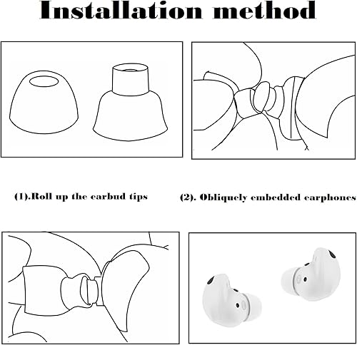Miniatura 3 de 6 pares de almohadillas moradas SML, almohadillas de repuesto de goma para auriculares, piezas de repuesto de silicona compatibles con auriculares