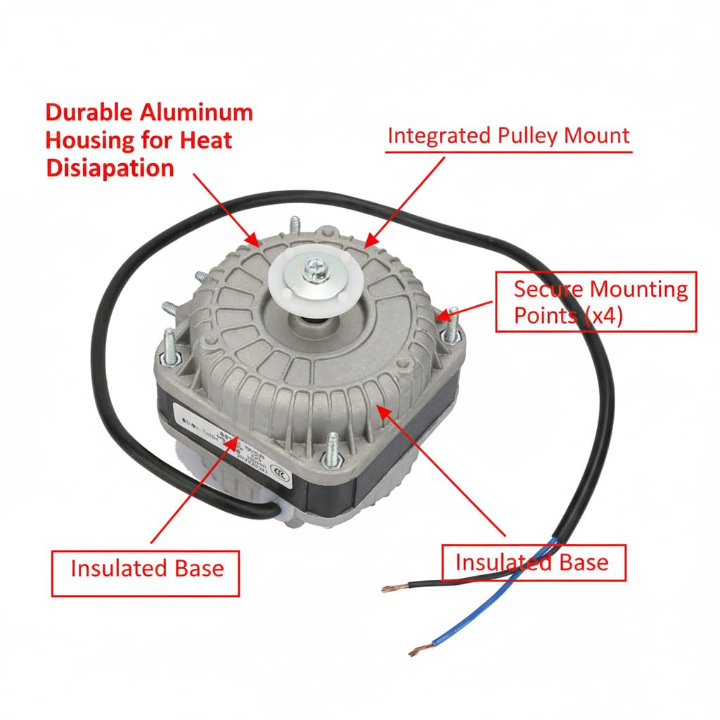 YZF10-20 Motore di Dissipazione del Calore del Motore del Condensatore ad Alta Velocità del Motore della Ventola di Raffreddamento Adatto per L'Industria del Frigorifero 33W 220V 0,25A