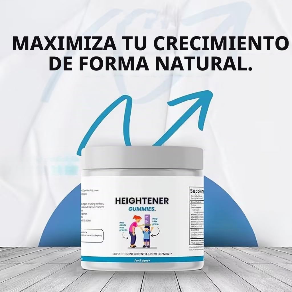 Gomitas para incremento de estatura – crecimiento natural, 2PCS | multivitaminas diarias de primera calidad