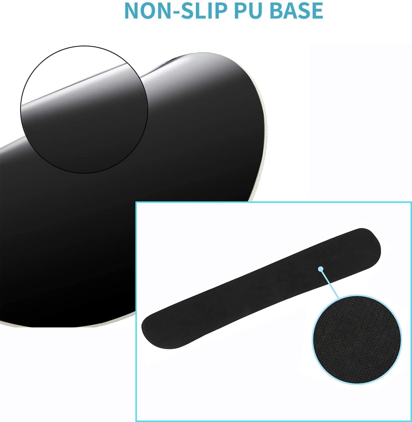 Mouse Pad Wrist Support and Keyboard Wrist Rest with Coaster,Non-Slip Rubber Base Ergonomic Gaming Mousepad for Home Office Working Studying Easy Typing & Pain Relief,Blue Magic Butterfly Over Water