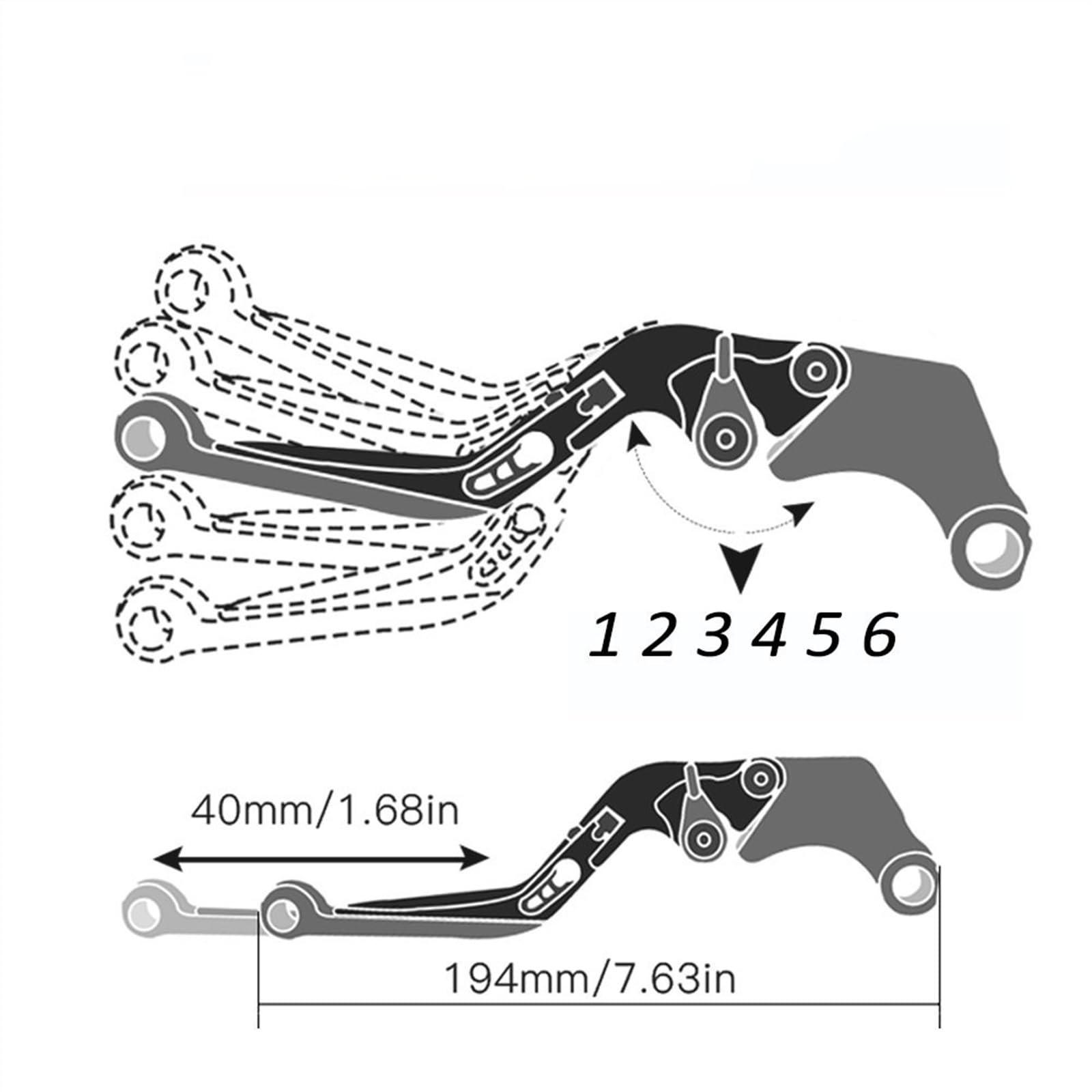 Leviers Frein Et Embrayage Réglables Pour Honda VFR 800 X Crossrunner - Alliage Aluminium CNC - Couleurs Au Choix - Protection Maître-cylindre