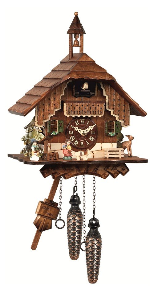 Engstler Quartz Cuckoo Clock Black forest house EN 429 Q