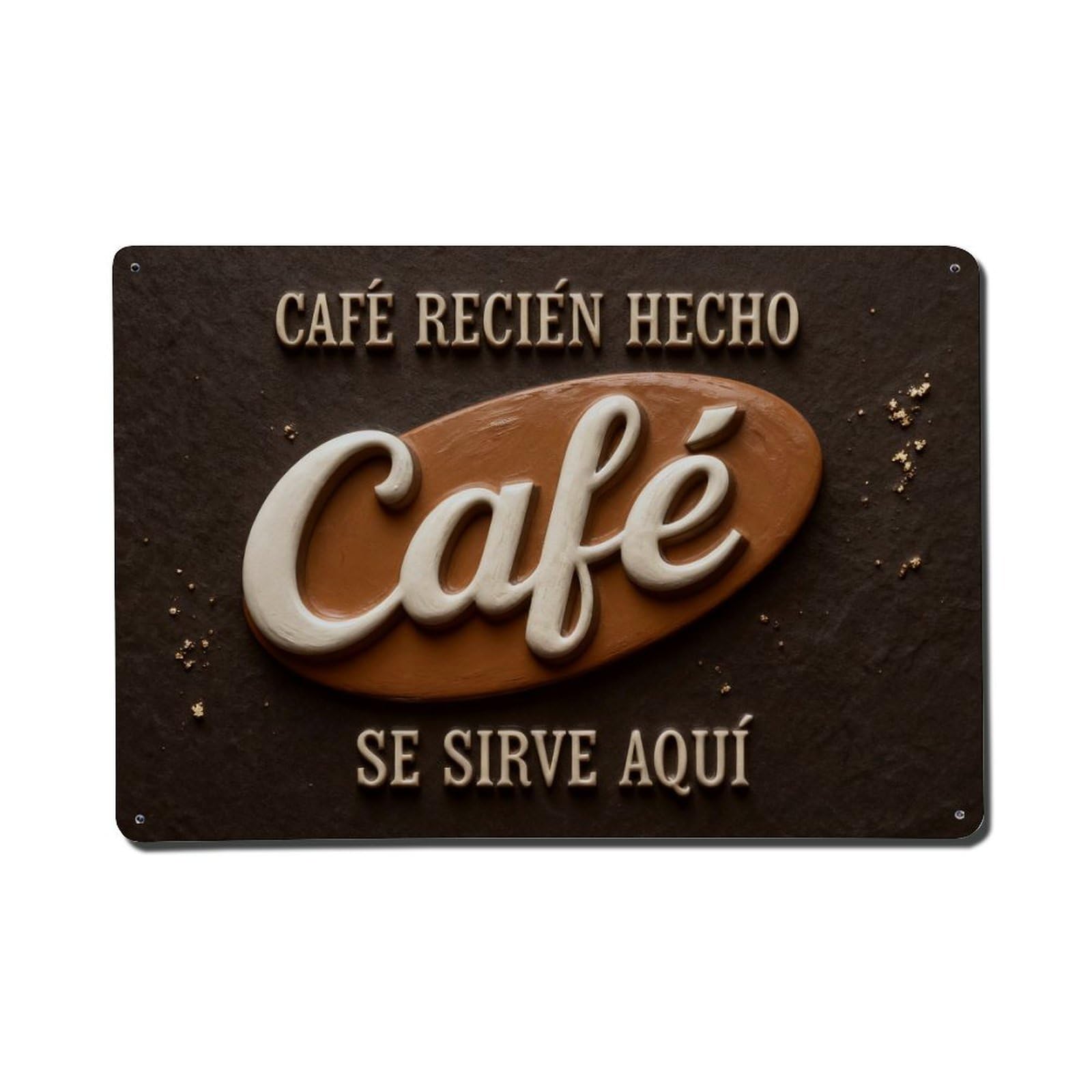 Freshly Made Coffee Served Here Vintage Metal Tin Sign Retro Wall Decor, Bar Garage Cafe Kitchen Home Wall Art Poster Decoration 8x12inches