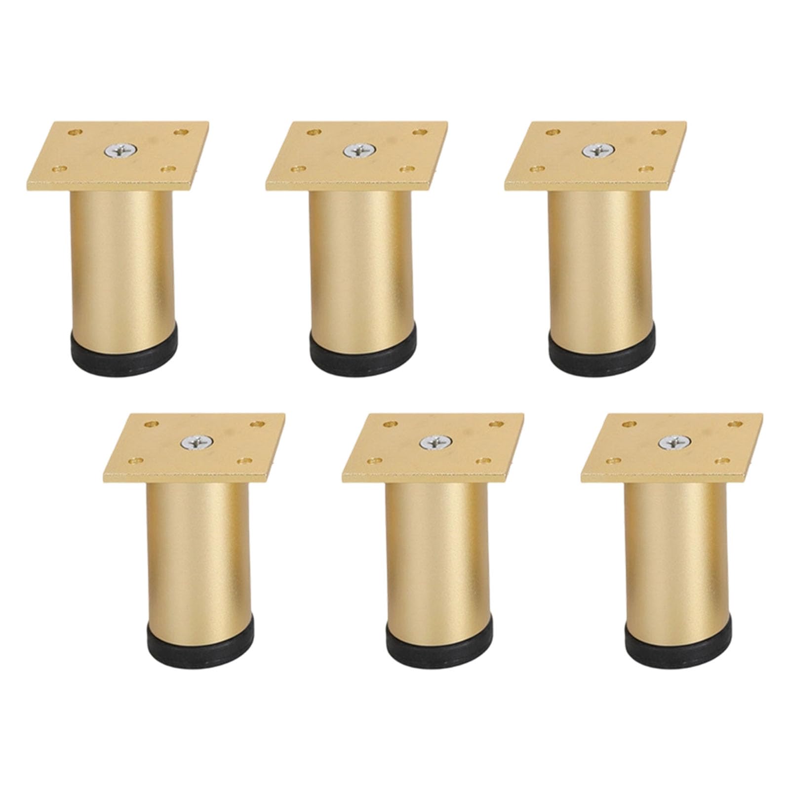 JAMIEKA 6pcs Adjustable Bed Risers with Antislip Base Load-Bearing Replacement Leg Furniture Leg Extenders for Beds and Tables