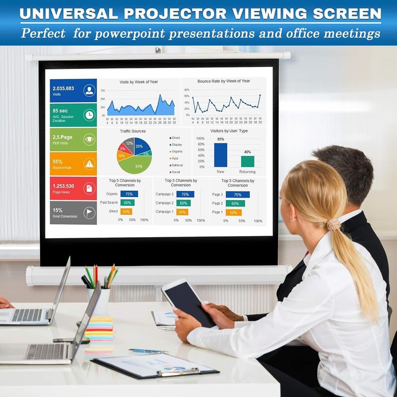 Image of Spline Tripod Type Matt White Projector Screen, 4 Ft. x 4 Ft., Supports Ultra HD Active 3D-4K Ready Viewing Technology, with Stand(White) Recently launched#3