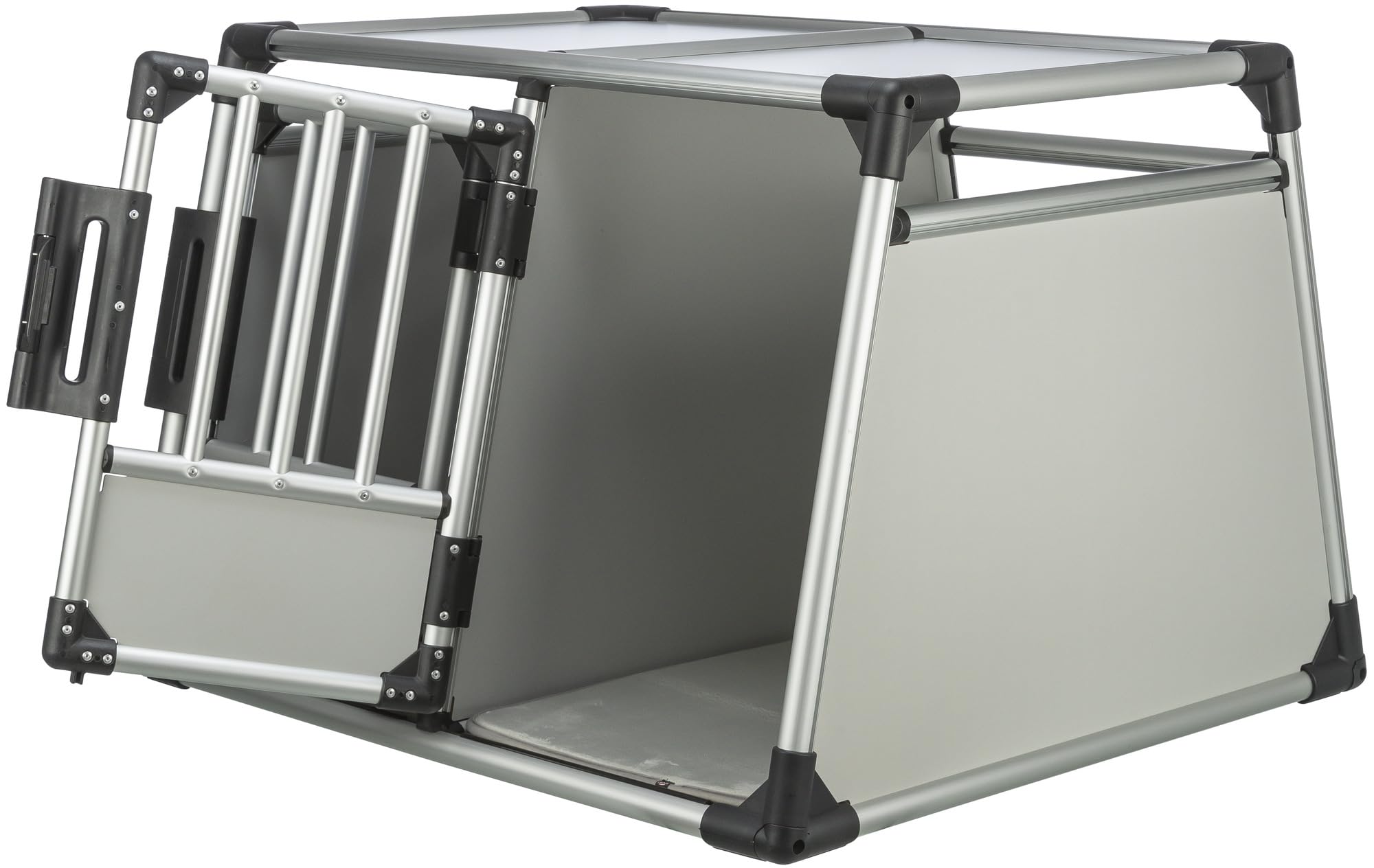 TRIXIE Caisse double Aluminium pour chien – Jusqu'à 50 kg, 93 × 64 × 83 cm