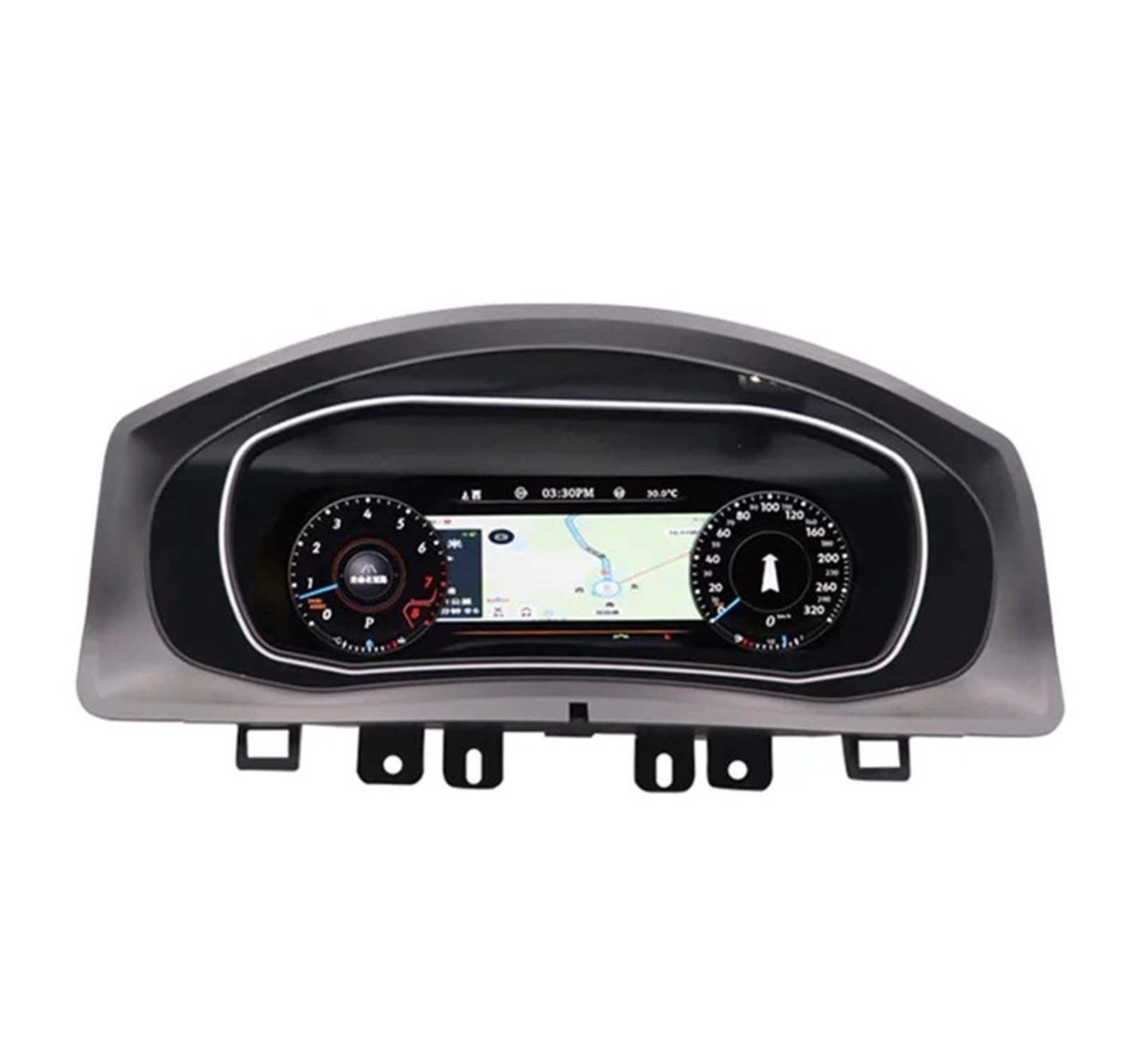 EGUIAS Car Digital Speedometer 10.25‘’ Digital Dashboard Cluster Fit For Volkswagen Fit For Tiguan 2009 10 11 12 13 14 15 16 17 Years Radio Instrument