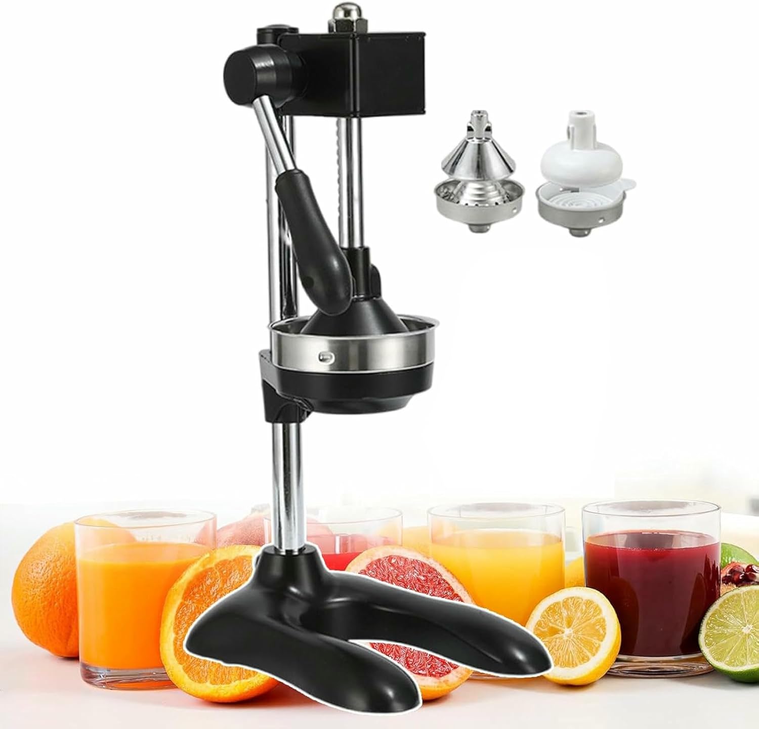 Professional Fruit Juicer Citrus Press, Commercial Juicer Machine 99% Juice Food Processors, Hand Press Citrus Juicer Orange Extractor for Various Commercial and Family Gatherings~/