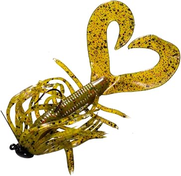 Arkie Lures SICJ-14-19 Pre-Rigged Crawlin Grub Jig- #19 Grasshopper- 1/4 oz