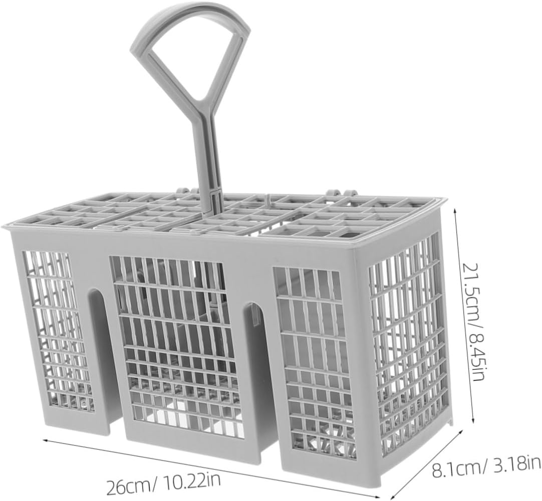SHOWERORO Dishwasher Drainer Basket Handle Chopstick Holder Silverware Drainer for Sink
