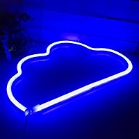 Vista 125 de Cloud Neon Signs, LED Light for Wall Decor, Battery or USB Powered for Bedroom Aesthetic Teen Girl Kid Room Christmas Wedding Party (White)