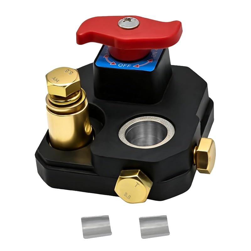 Chave Seccionadora de Bateria HINGTAI Tipo T Grande em Cobre Puro 12 V–24 V para Carro, Caminhão, Barco e RV – 1 unidade