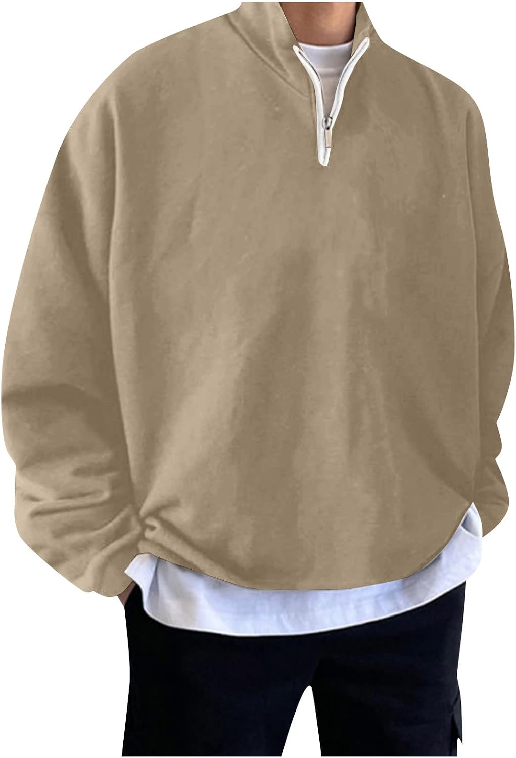 Ymosrh Men's Hoodies Casual Long Sleeve Sweatshirt Active Sports Hoodie Pullover Men's, M-3XL
