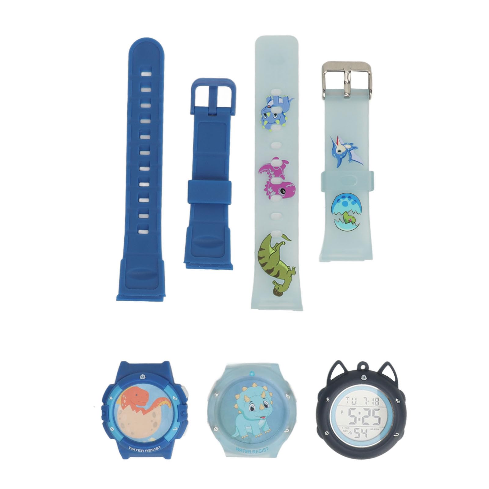 Montre Numérique Multifonctionnelle pour Enfants avec Bracelet Et Boîtier De Rechange, Réveil étanche, Fonctions NFC, Montre pour Garçons, Cadeau