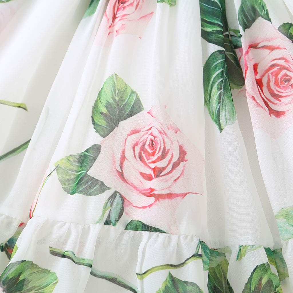 Toddler Baby Girls Summer Dress Chiffon Princess Tutu Dress Floral Beachwear Suspender Sundress Skirt Little Girl Clothes - Image 8