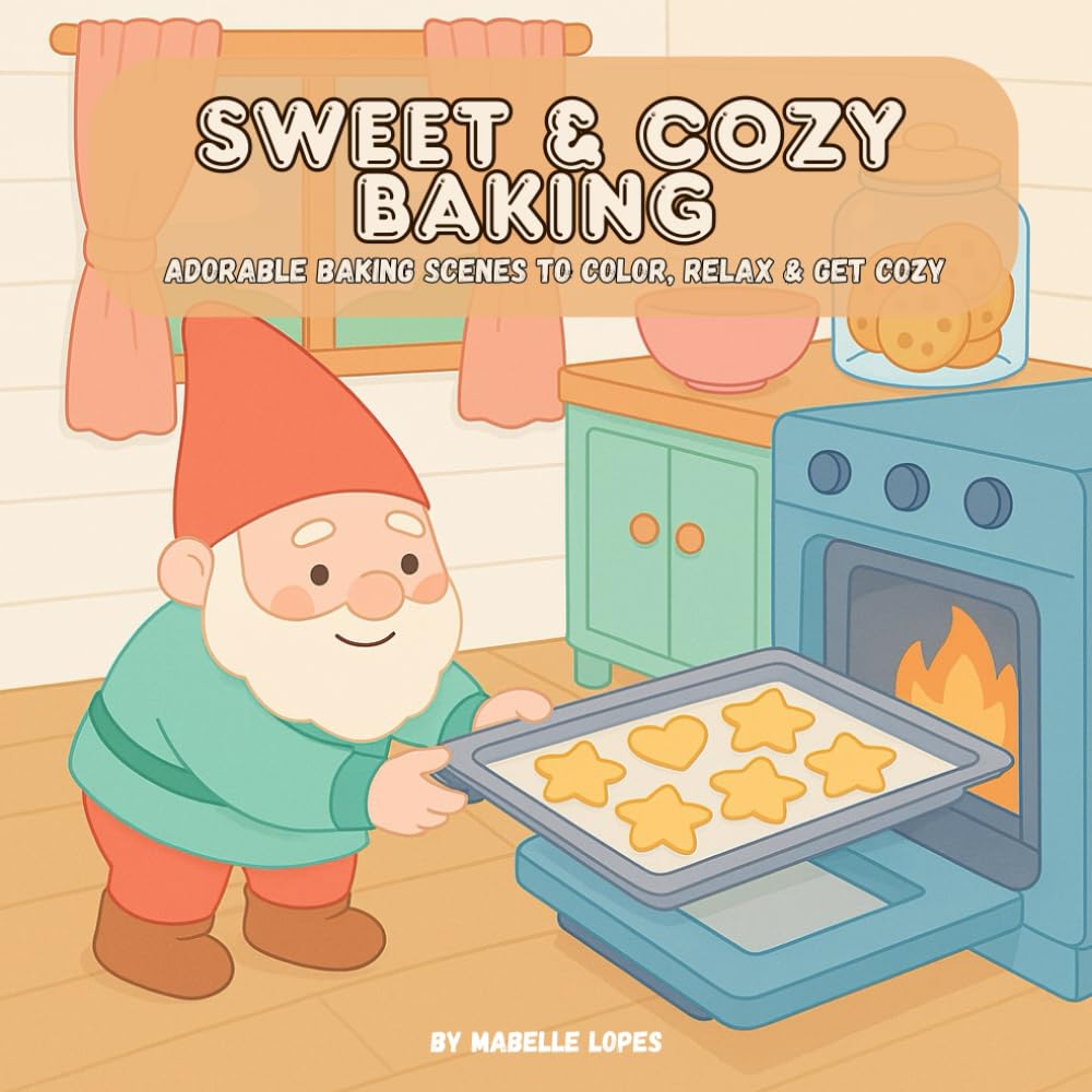 Sweet & Cozy Baking Coloring Book: Adorable Baking Scenes for Relaxation, Comfort & Creative Joy
