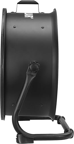 Miniatura 8 de Cat erpillar Ventilador de tambor de alta velocidad de 18 pulgadas con aspas de alta velocidad de grado industrial (negro, 2 en 1): 3,400 CFM,