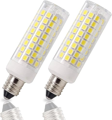 Miniatura 1 de JD T3/T4 E11 - Mini base de candelabro, 8 W regulable, reemplazo de bombilla halógena de 80 W, 800 lúmenes, AC120V, E11 LED, luz blanca diurna 6000