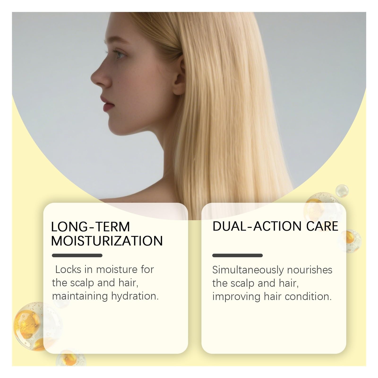Champú Hidratante | Hace que el cabello sea brillante y fuerte, y repara el cabello dañado.(3pcs)