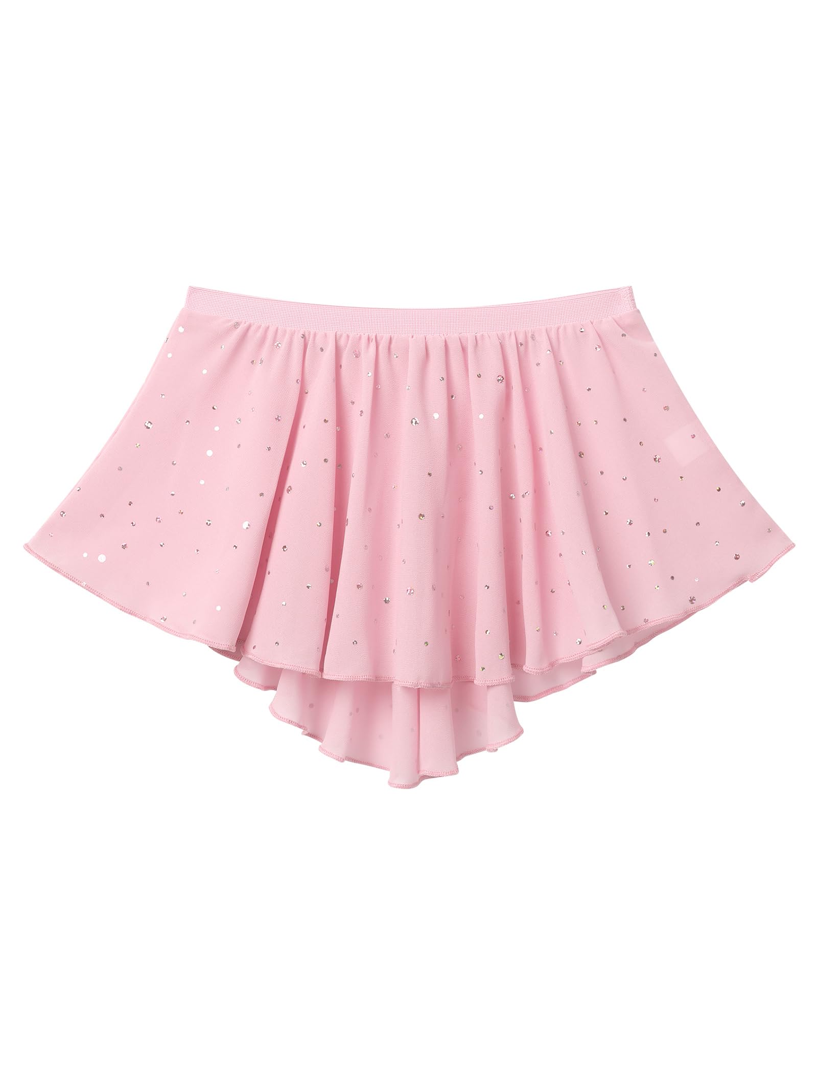 IDOPIP Vêtements de Ballet pour Enfants Robe Leotard Danse Justaucorps Jupe à Paillettes Deux Pièces Manches Longues Ballerines Fille