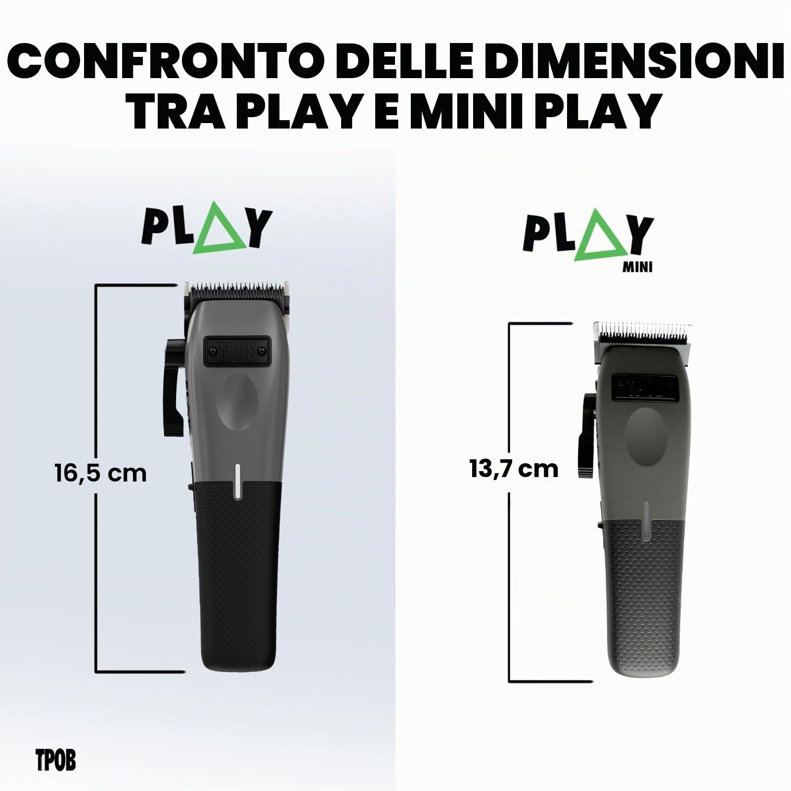 TPOB Mini Play - Tagliacapelli professionale (grigio)