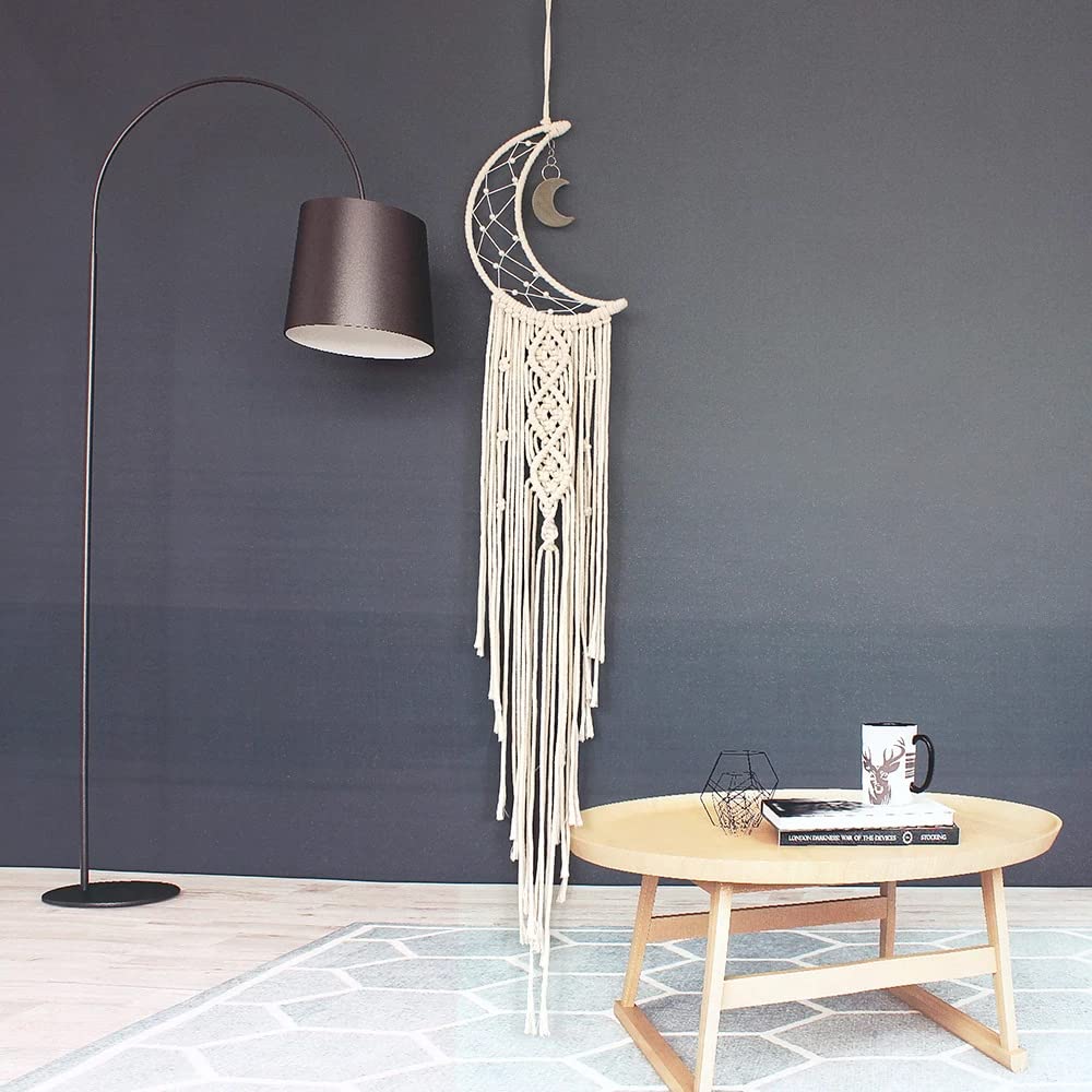 Curqia 8 pezzi 4 dimensioni oro acchiappasogni design a forma di luna