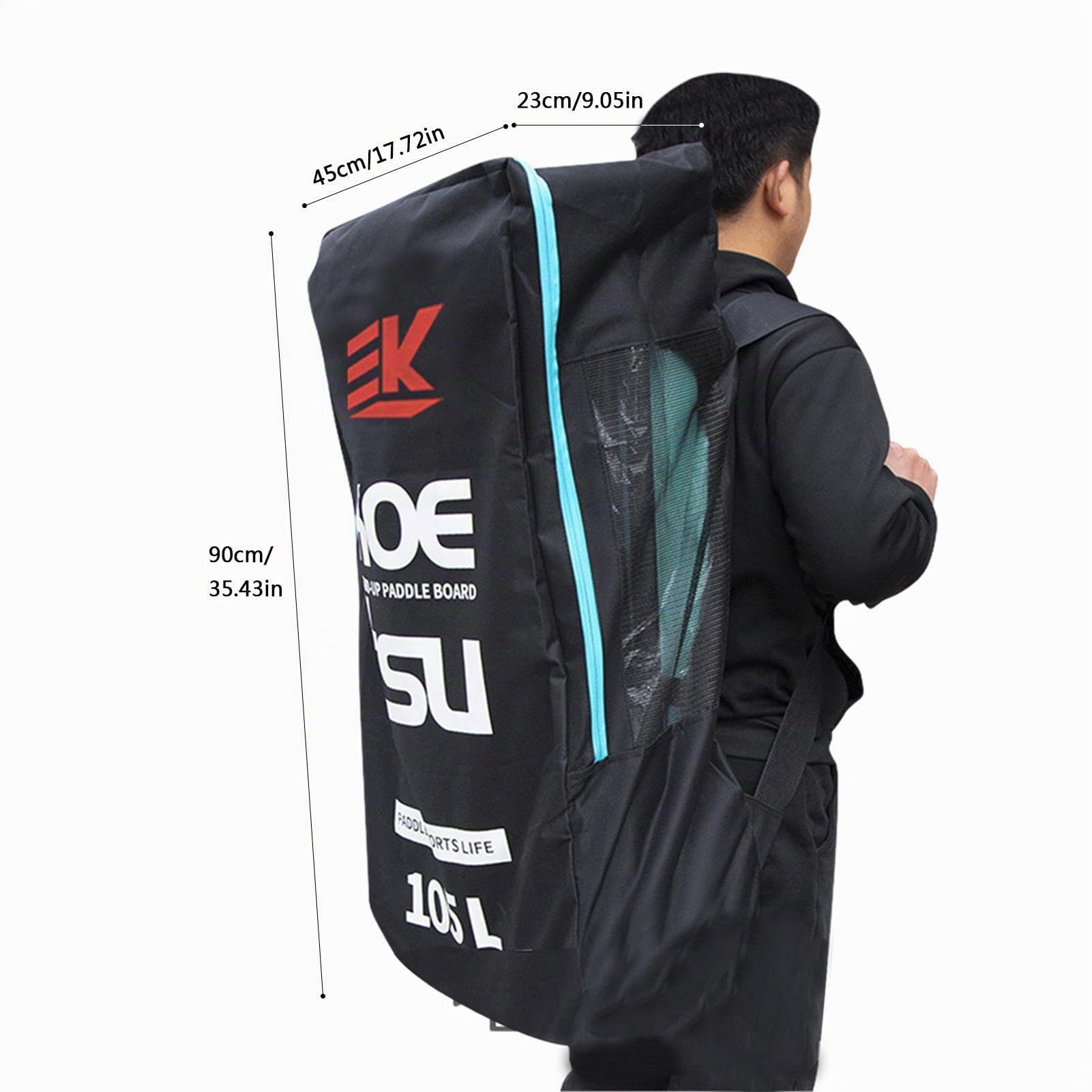 Générique Sac À Dos pour Stand Up Paddle Gonflable, Backpack SacÀ Dos Étanche, 105L Sac Transport en Toile, Paddle Gonflable Stand Up Toile Sacpour Planche À Pagaie, Stand Up Paddle Gonflabl