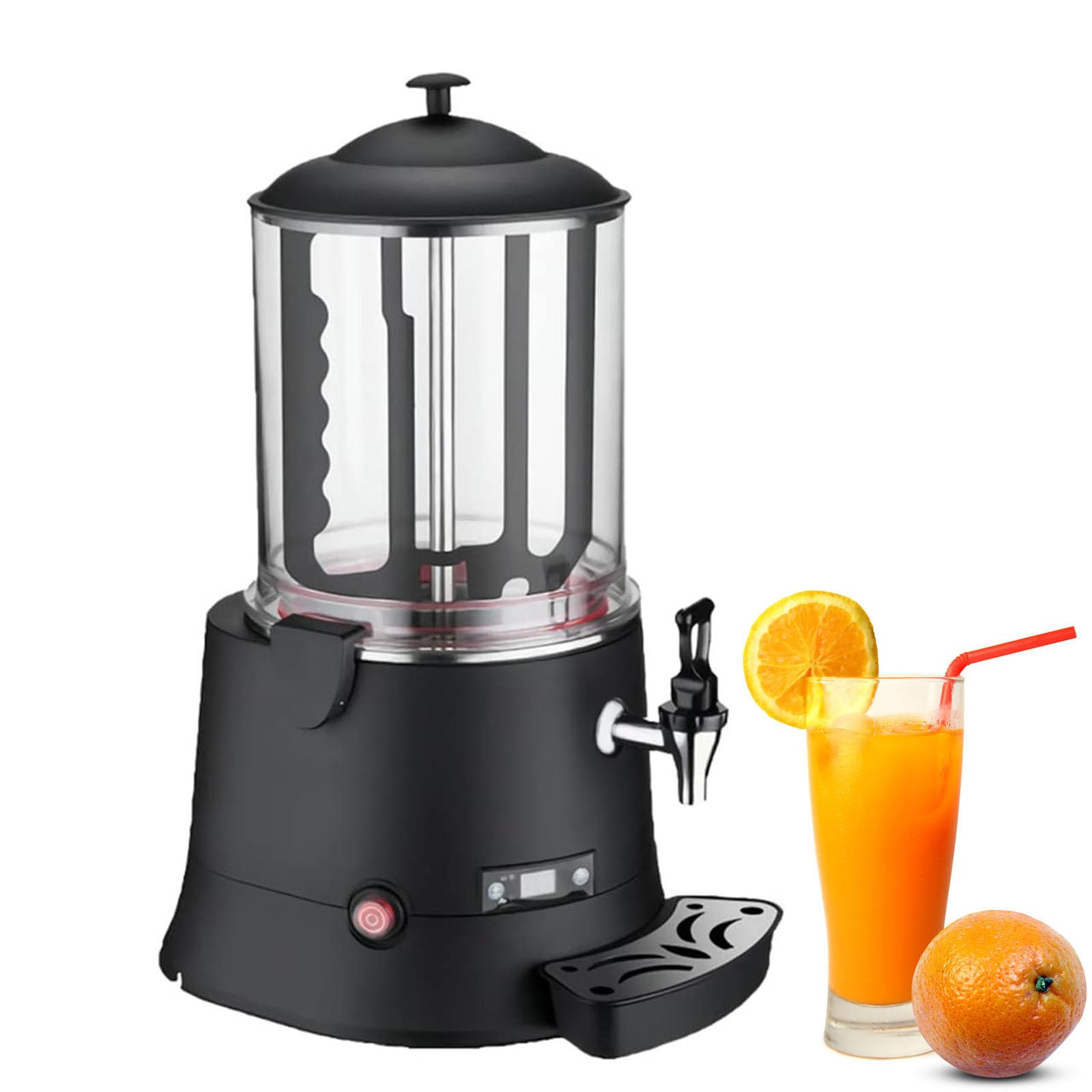 Distributeur De Chocolat Chaud 10 L, Grande Machine à Fondre Le Chocolat, Machine à Chocolat Chaud Commerciale 400 W, Distributeur De Boissons éLectriques, Avec Affichage NuméRique Led,110V