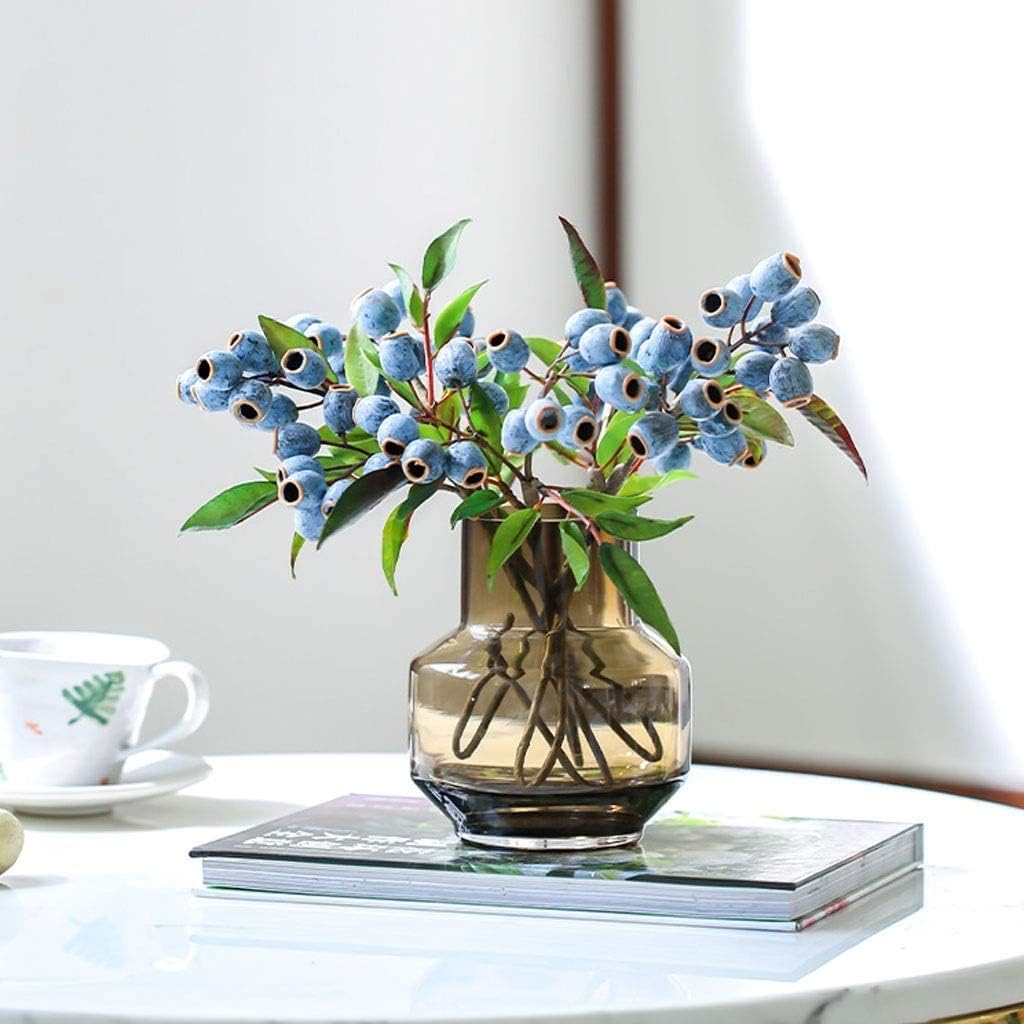 造花 インテリア観葉植物 PE造花デスクトップフェイクフラワーデコレーションホールフルーツフラワーセット花瓶ブーケホームデコレーショ