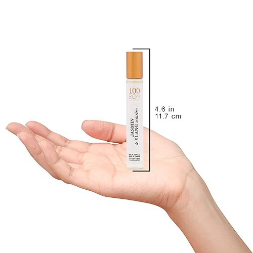 Miniatura 2 de Solaire - Fragancia floral orgánica 100% natural con bergamota, jazmín, ylang-ylang, menta y coco para mujeres y hombres, 0.5 onzas líquidas