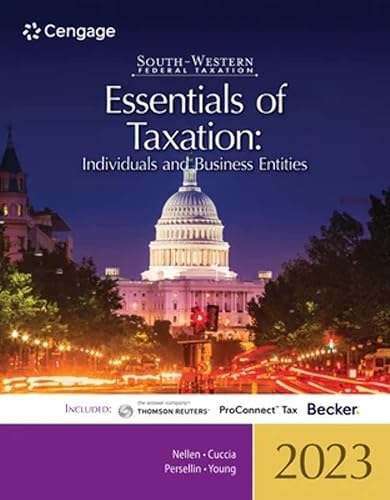 South-Western Federal Taxation 2023: Essentials of Taxation: Individuals and Business Entities (Intuit ProConnect Tax Online &amp; RIA Checkpoint, 1 term Printed Access Card)