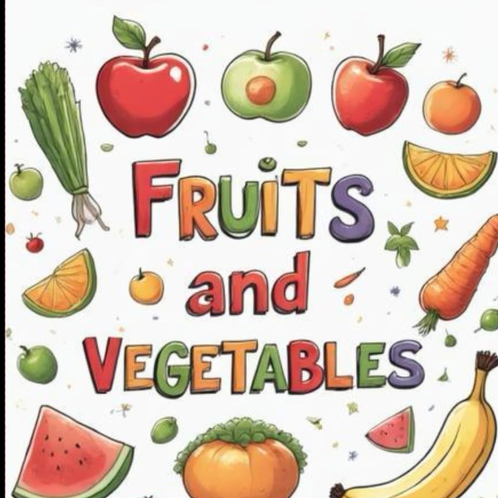A–Z Fruits & Vegetables Coloring Book: Learn the Alphabet While Coloring Healthy Foods
