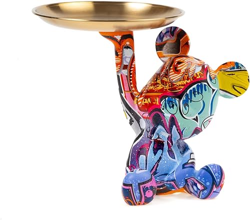 Figura decorativa de estatua de resina de oso para decoración del hogar, figura de arte para decoración del hogar, oficina, sala de estar,