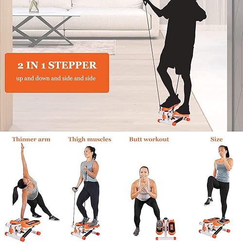 Miniatura 6 de Stepper,Steppers for Exercise Workout, Exercise Step Machine with Display Machine Fitness Aerobic Home Gym Equipment for Beginners and Advanced