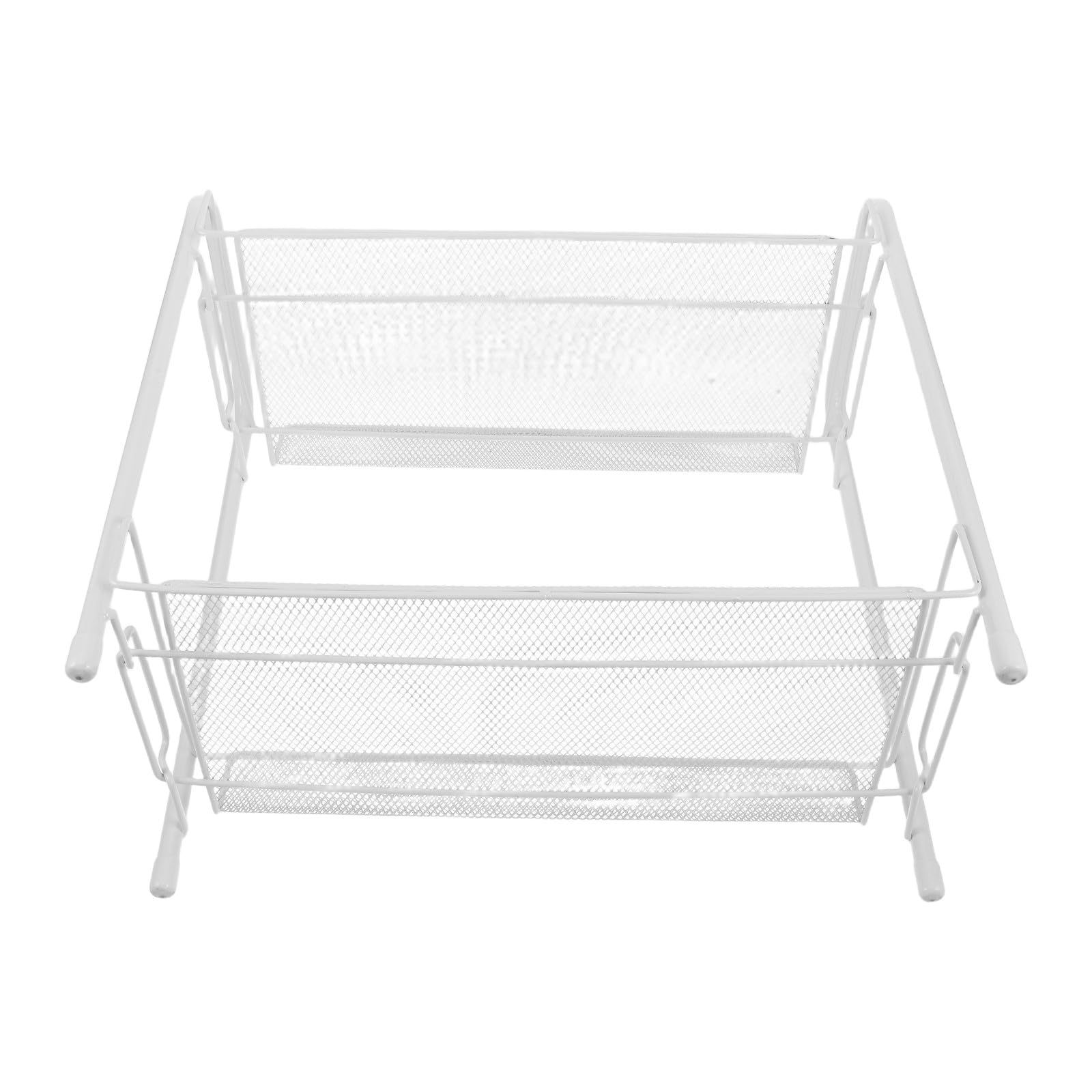 Étagère à café double couche en inox Cabilock pour rangement de cuisine et garde-manger