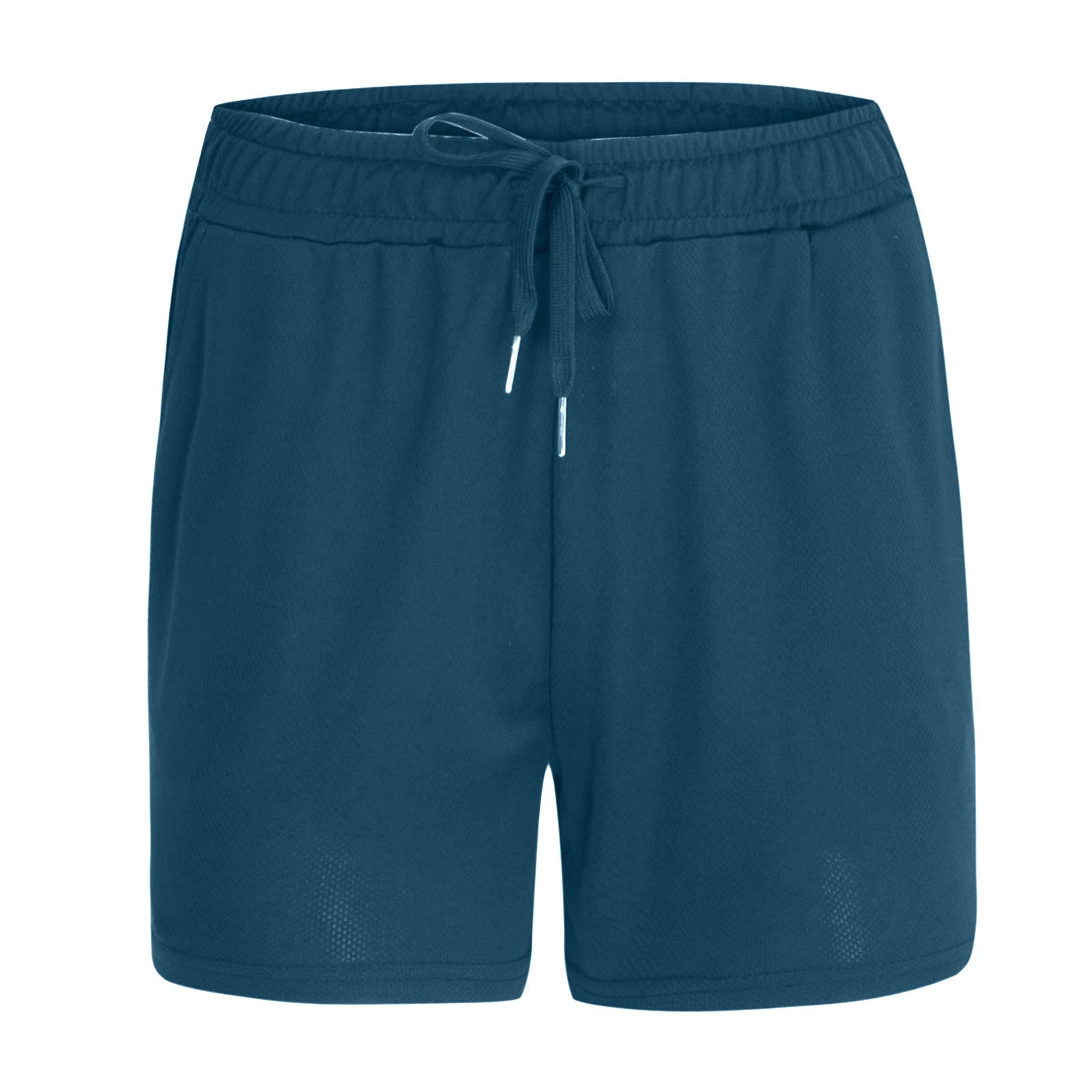 Muscularfit Shorts for Men Casual Summer Running Athletic Workout Shorts with Pockets Elastic Waist Solid Drawstring Shorts