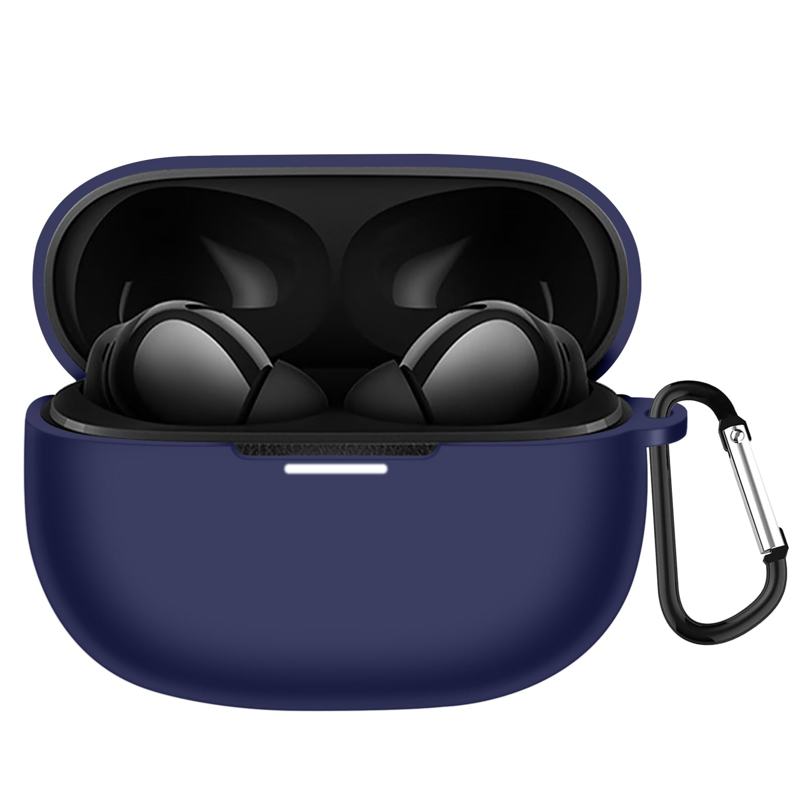 ❣️Redmi Buds 5 用 ケース 全面保護カバー シリコン カラナビ付き Redmi Buds 5用対応ケース 保護カバー イヤホン保護 紛失防止 カラビナ