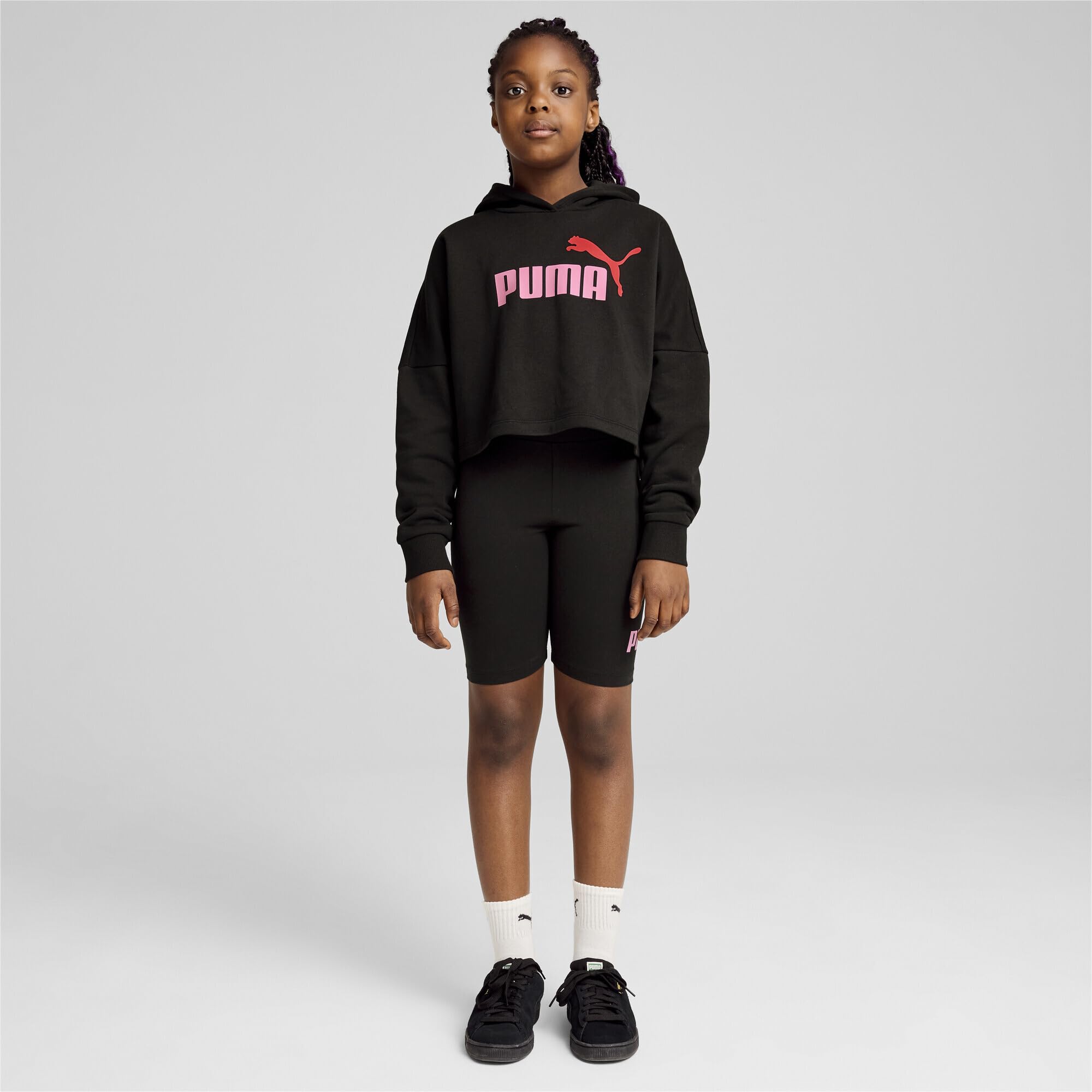 PUMA Pot Dziewczynki Bluza Z Kapturem Z Logo Ess G