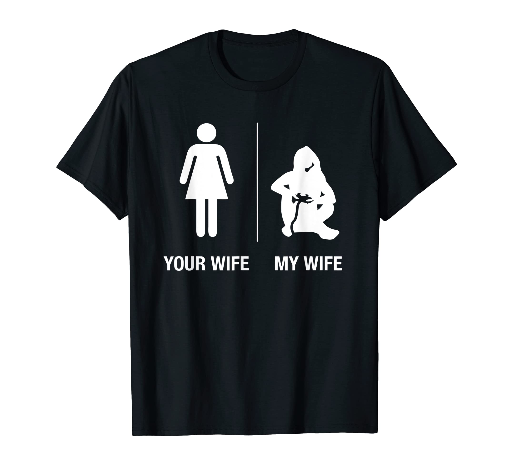 Triple G MavsMen's Your Wife My Wife Gamer Shirt, Funny Gaming Man Gift T-Shirt
