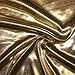 Produktbild STOFFKONTOR Glanz Jersey Stoff Breite 150cm Gold Meterware Kostümstoff