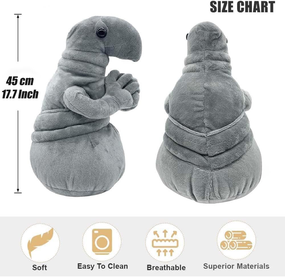 UEESTORE Hot Waiting Plush Toy Zhdun Meme Tubby Gray Blob Zhdun