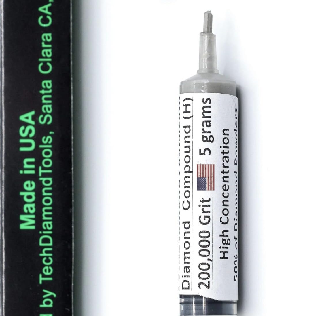 TechDiamondTools Diamond Polishing Compound Polishing Paste USA Made 200,000 Grit 0-0.1 Microns for Marble Glass Metal Rock Jewelry Resin Silver Chrome Gemstone with High Concentration Diamond Powder