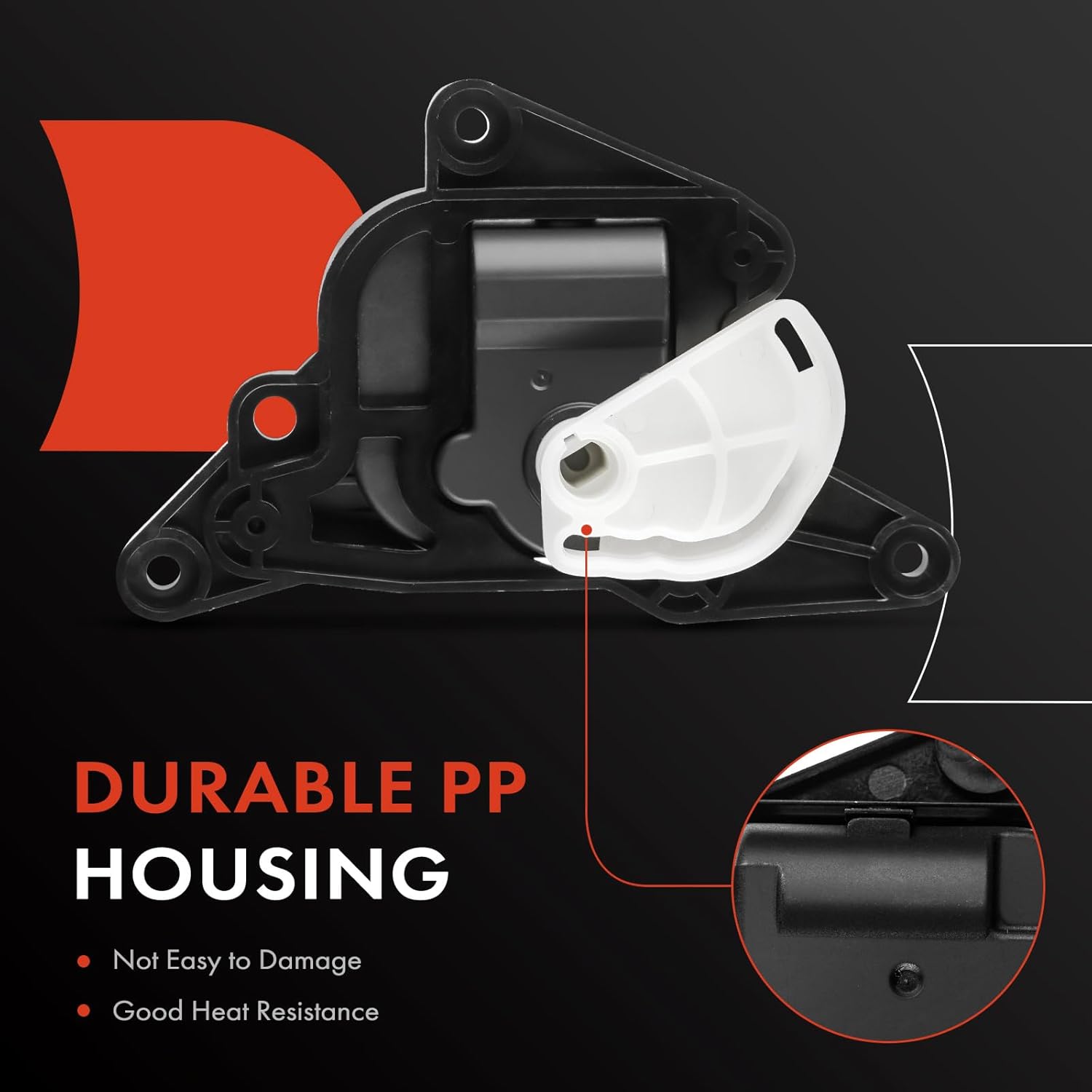 A-Premium HVAC Heater Blend Door Actuator, Compatible with Hyundai Azera 2006-2010, Santa Fe 2006-2012, Sonata 2005-2010, Main, Replace# 971603K000