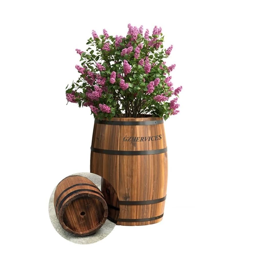 バレル　フラワースタンド　花台 Amazon.co.jp: GZHENH バレルプランター用 ラウンドフラワーバケツ