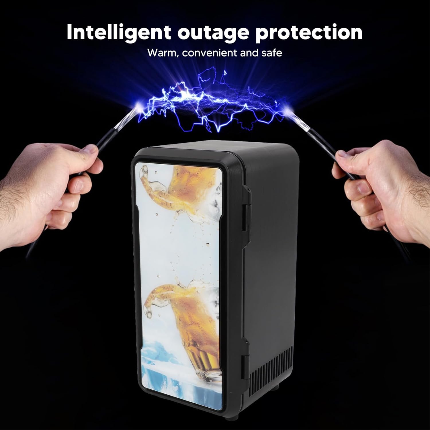 Yoidesu Mini Fridge USB Interface Compact Refrigerator for Skincare Cosmetics Beverage Food 5V 1A 10-18W 9V 2A, Small Smart Design, Fast, Suitable for Cosmetics Refrigeration