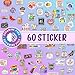 60PCS ADHD Funny Sticker Pack, Neurodiversity Dopamine Humor Vinyl Waterproof Stickers for Laptop Water Bottle Phone Journal Skateboard Helmet, ADHD Awareness Decal Set for Teens Adults (2.5-3.5 Inch)